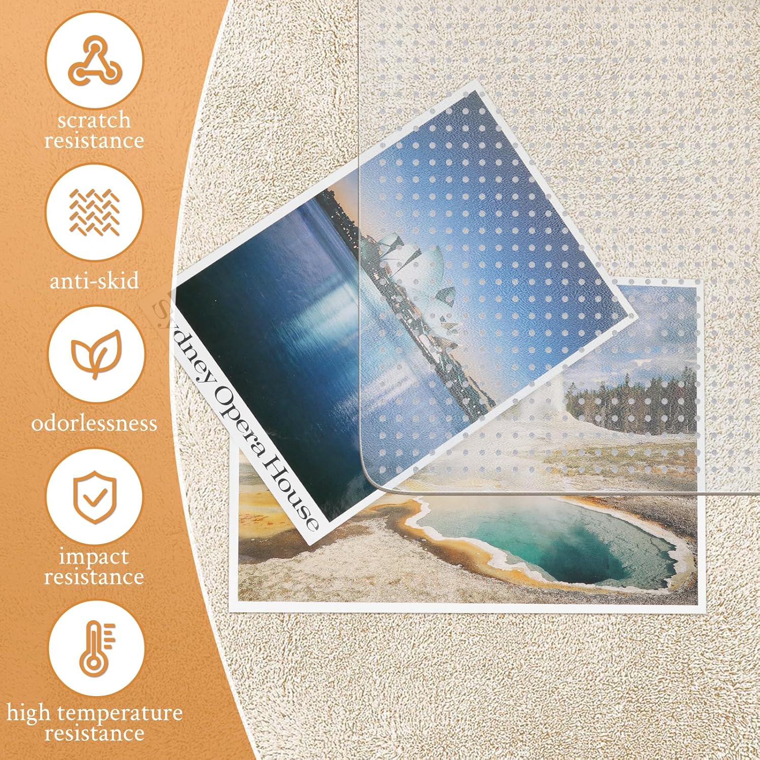 KMAT Office Chair Mat for Carpet, Computer Desk Mat,Clear Desk Chair Mat for Home Office Rolling Chair,Heavy Duty Floor Protector-Easy to Clean,Anti-Slip-36 x48 Rectangle